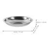 Round Stainless Steel Bowls, 10-Pack, Silver, for Soy Sauce and Events view 2
