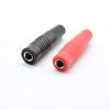 IDGTTLDF 4-Piece 4 mm Brass Banana Female Insulated Jack Wire Solder Connectors, 2 Red and 2 Black view 2