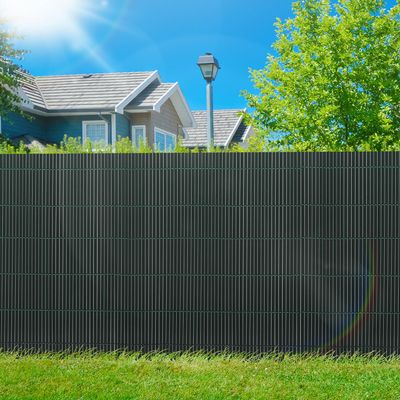PeviASOT PVC Privacy Screen Mat 80 x 600 cm with Cable Ties, Green