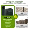 PeviASOT PVC Privacy Screen Mat 80 x 600 cm with Cable Ties, Green view 4
