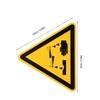 Yellow Corrosion Warning Labels, 5 Paper Labels view 2
