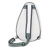 Jelquix Tennis Racket Bag for 2 Rackets, Canvas Sports Equipment Bag with Lightweight Shoulder Strap, Padded Compartment and Wet/Dry Pocket view 2