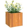 GeenYuu Solid Acacia Wood Planter 35 x 35 x 35 cm with Fleece Liner view 3