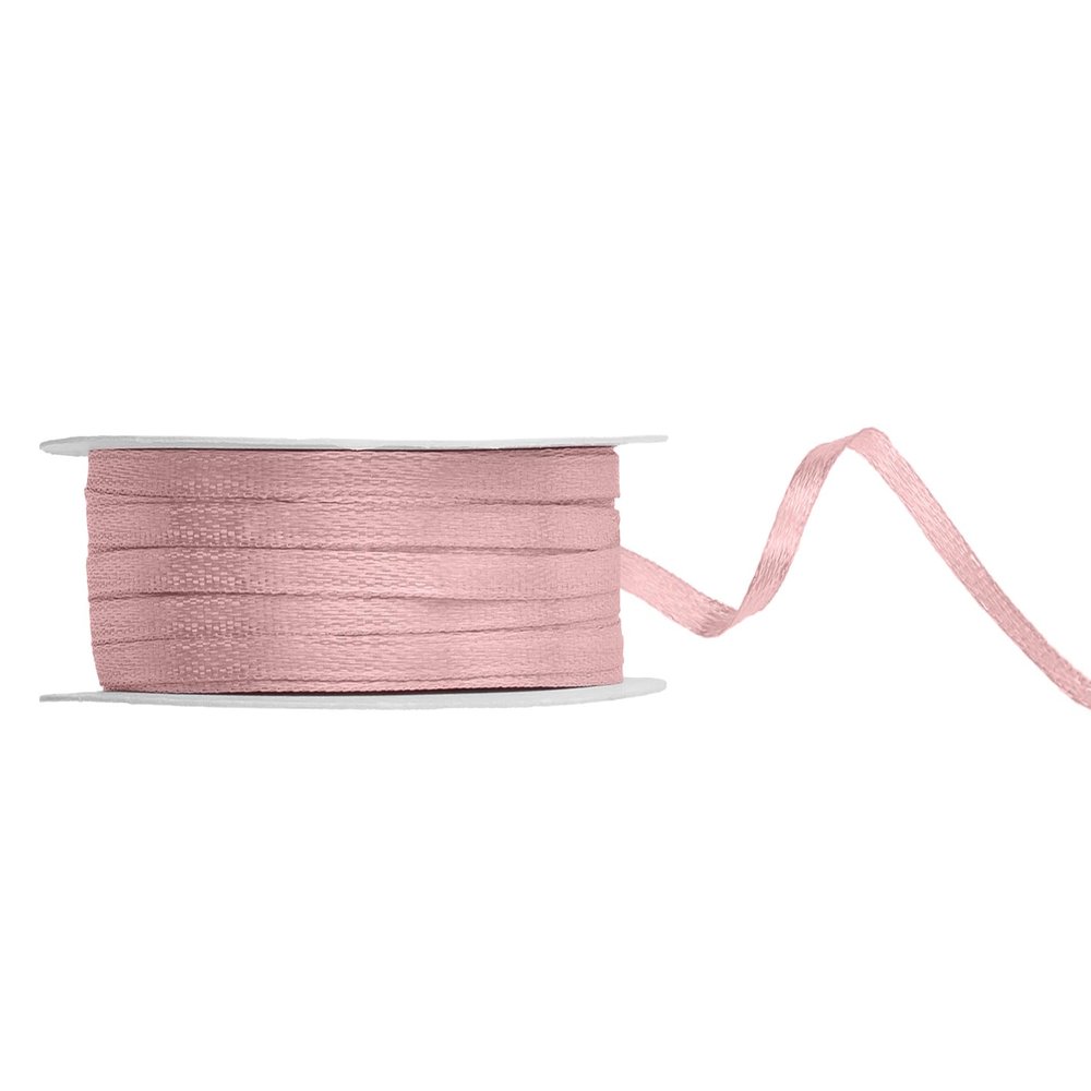 Satin Ribbon Light Dusty Rose 3mm x 50m