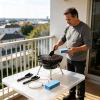 Complete Grill Cleaning Set with Barbecue Tools and Sponges view 2