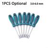Steel Hex Screwdriver with Hardened Shaft and Hanging Hole, 6.0 mm view 3