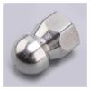 3/8 in. Pressure Washer Drain Cleaning Hose Rotating Nozzle, Silver view 2
