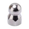 3/8 in. Pressure Washer Drain Cleaning Hose Rotating Nozzle, Silver view 3