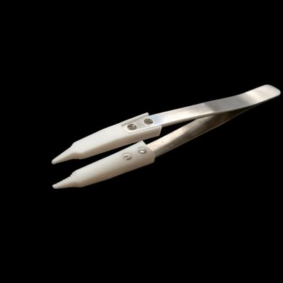 PTFE Tweezers for Semiconductor and Laboratory Use, Sharp/Blunt Tip, 1 Piece (3 mm Blunt Tip, 149 mm Length)