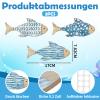 MOAZIFI 3-Piece Wooden Fish Wall Decor view 2