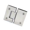 180° Stainless Steel Shower Wall Hinge, Minimalist Style, Silver Finish view 1