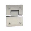 180° Stainless Steel Shower Wall Hinge, Minimalist Style, Silver Finish view 2