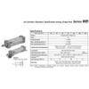 MBB40 X 25-200 Mini Pneumatic Air Cylinder, Double-Acting Standard Cylinder, Single-Rod Drive (200 mm) view 4