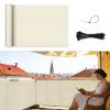 Shade&Beyond Balcony Privacy Screen 95 x 450 cm, Cream view 2