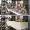 Shade&Beyond Balcony Privacy Screen 95 x 450 cm, Cream view 4