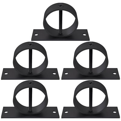 Dolltobe 304 Stainless Steel Cable Railing Set, 5 Clamps, 12 cm, 5 cm Rings, with Screws and Drill