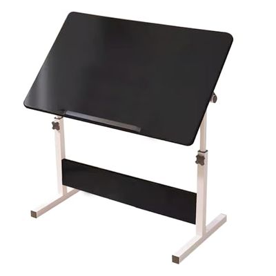 Height-Adjustable Drawing and Art Desk for Artists, with Adjustable Angle