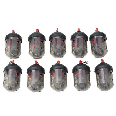 EaseSunny Cap Float Feeder for Maggots and Groundbait, Black