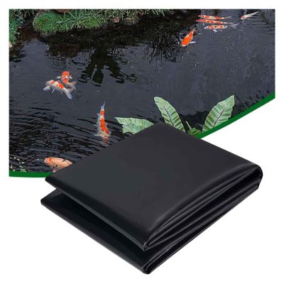 WTUIJQW Pond Liner, 4 x 6 m / 5 x 8 m / 6 x 9 m / 7 x 10 m HDPE Underlay for Fish Ponds (4 x 5 m / 13.1 x 16.4 ft)