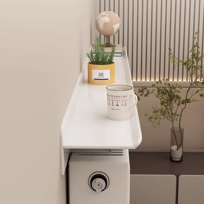 Radiator Shelf, 160 cm, High Load Capacity, No Drilling Required