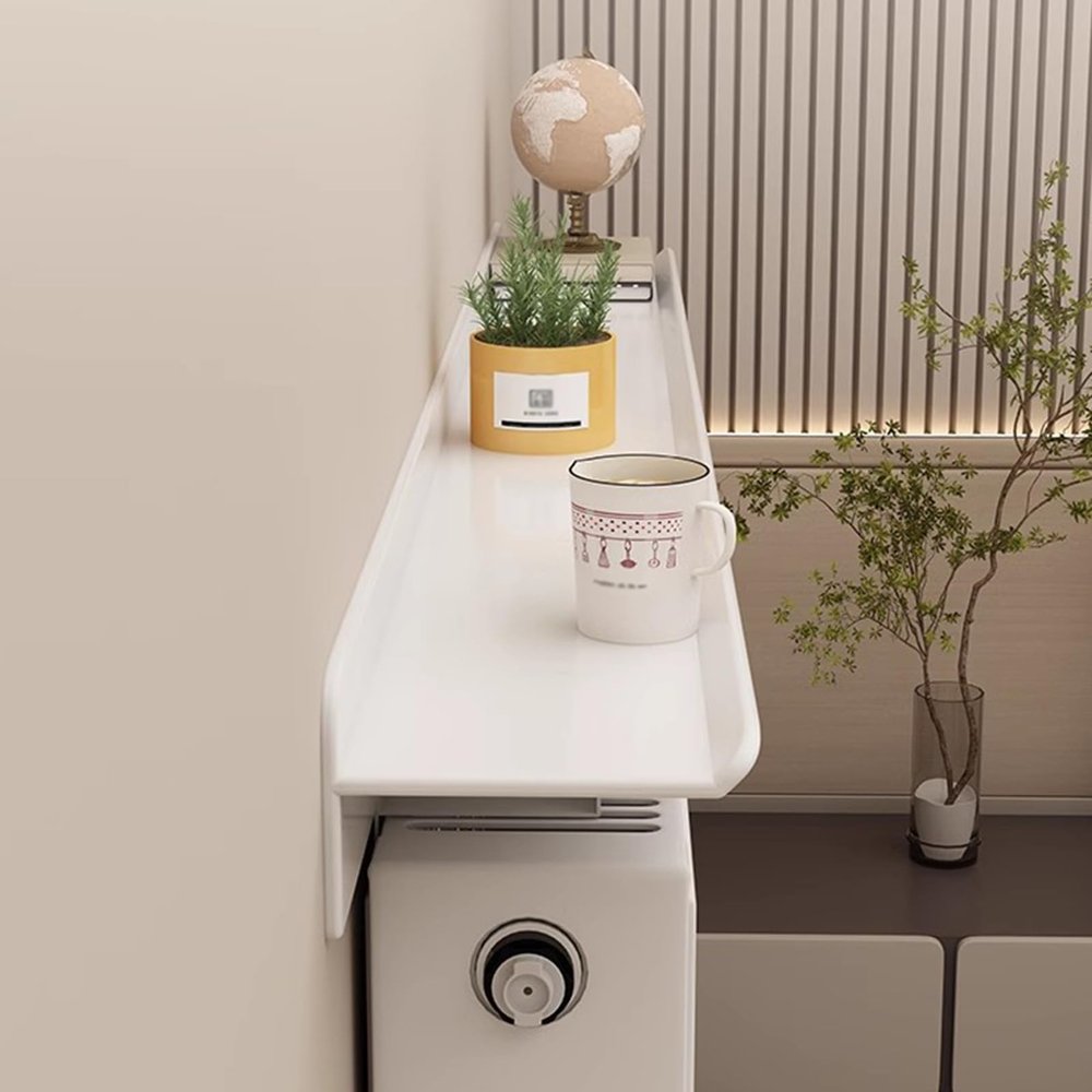 Radiator Shelf, 160 cm, High Load Capacity, No Drilling Required