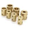 Rigid Brass Motor Shaft Coupling, 22 mm, 14 mm, Multiple Bore Sizes for Boats, Cars, and Aircraft (4 mm to 4 mm) view 2
