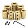 Rigid Brass Motor Shaft Coupling, 22 mm, 14 mm, Multiple Bore Sizes for Boats, Cars, and Aircraft (4 mm to 4 mm) view 3