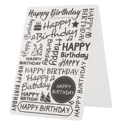 Saluaqui Happy Birthday Clear Stamp for Scrapbooking