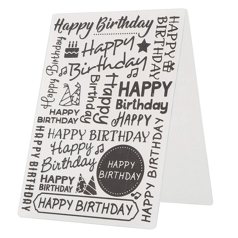 Saluaqui Happy Birthday Clear Stamp for Scrapbooking