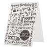 Saluaqui Happy Birthday Clear Stamp for Scrapbooking view 1