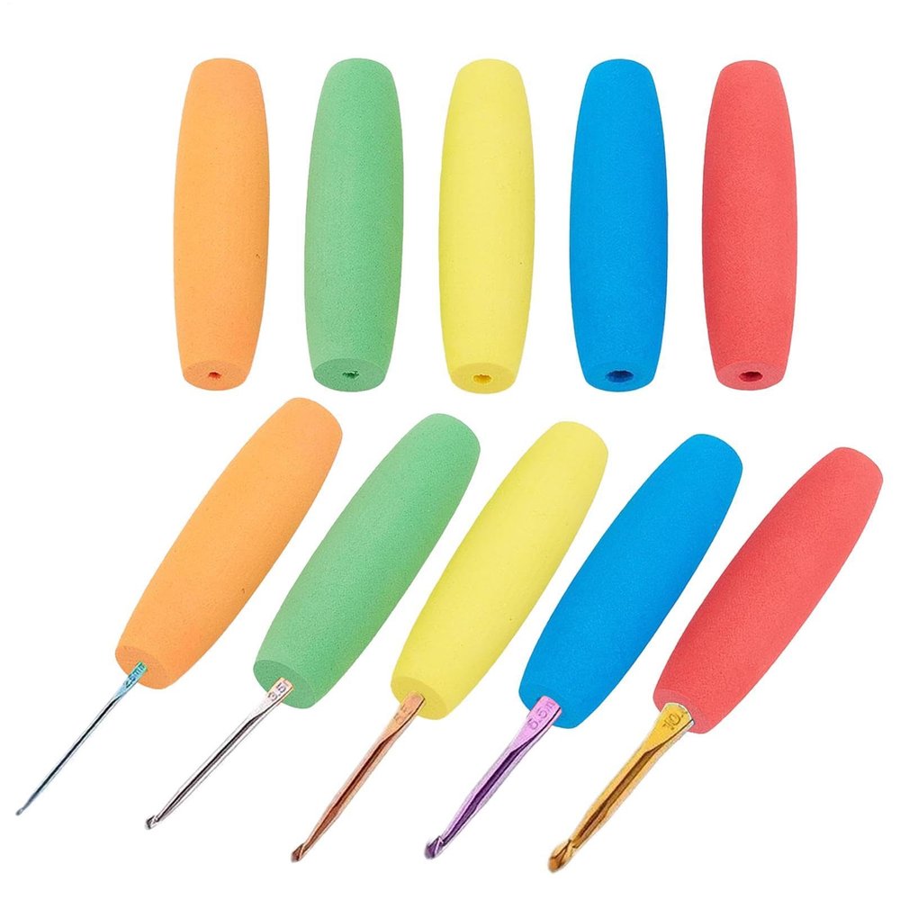 Foam Crochet Hook Grips, 10 Pack