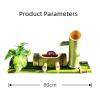 YGFBLSZ Handcrafted Bamboo Fountain with Water Wheel, 80 cm (31 in) view 2