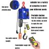 1500W Electric Hoist with Remote Control, Power Winch for Lifting and Industrial Use view 3