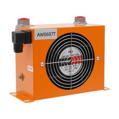 DC 12V 48W Hydraulic Oil Cooler, 680 kcal/h, 20 L/min, Air-Cooled for Excavators