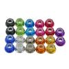 Anodized Flange Lock Nuts, 10-Piece Set, M2–M6, Multicolor Aluminum with Nylon Insert (Black-M2.5) view 1