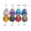 Anodized Flange Lock Nuts, 10-Piece Set, M2–M6, Multicolor Aluminum with Nylon Insert (Black-M2.5) view 2