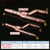 VWWJCCRO 18T 22T 33T 72T 73T 75T Copper Splitter Branch Device, Weld Pipe for Central Air Conditioner (22T), Barb Fittings view 2