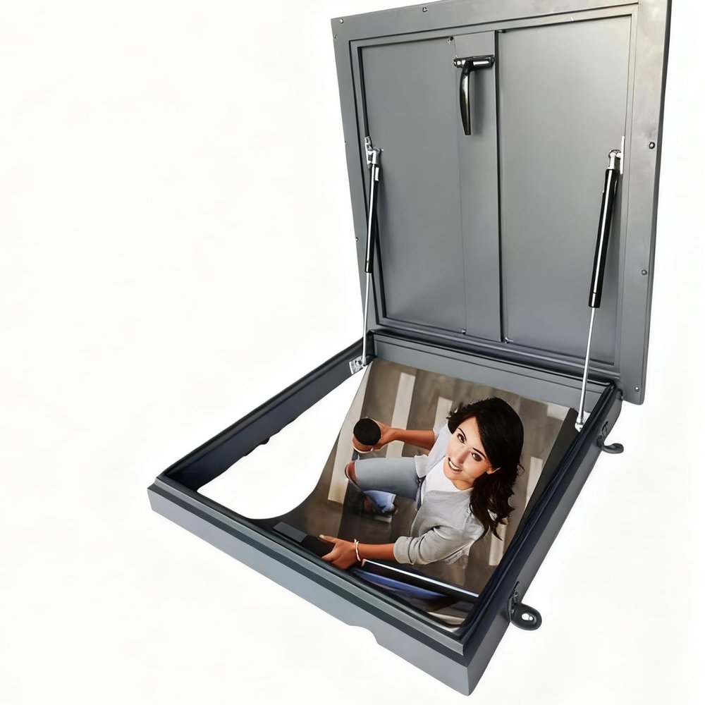 Sturdy Roof Access Hatch with Gas Strut, Watertight and Rustproof