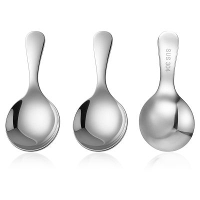 3-Piece Coffee Spoon Set with Short Handle