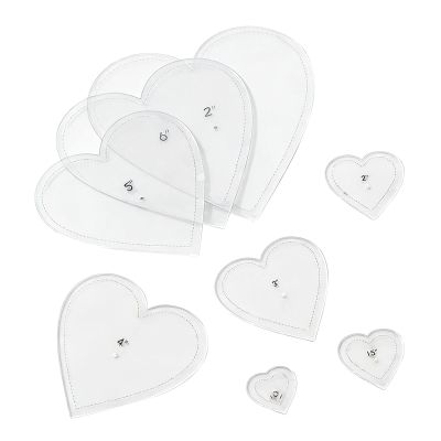 8 Piece Quilting Ruler Template Set