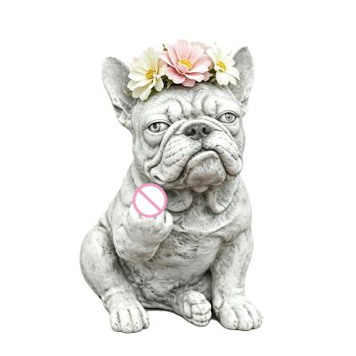 Bulldog Planter Pot, 5.9 x 3.9 Inches