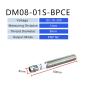 Plug-In Inductive Proximity Sensor, M8 Series, 3/4-Pin, Flush, NPN/PNP, 1 mm/2 mm Sensing Distance, 6–36 V DC (DM08-01S-BPCE) view 2