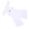 Adfaga Pre-Tied Cotton Riding Tie with Brooch, White, 12.6 x 8.1 in view 2