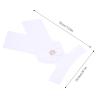 Adfaga Pre-Tied Cotton Riding Tie with Brooch, White, 12.6 x 8.1 in view 4