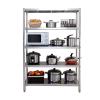 FGXHHS Kitchen Island, Multifunctional Stainless Steel Baker's Rack with Adjustable Shelves, 70 cm view 1
