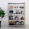 FGXHHS Kitchen Island, Multifunctional Stainless Steel Baker's Rack with Adjustable Shelves, 70 cm view 2