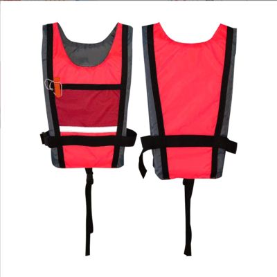 Unisex Fishing Life Jacket, High Buoyancy, Lightweight, Adjustable Straps for Kayaking and Water Sports (Red)