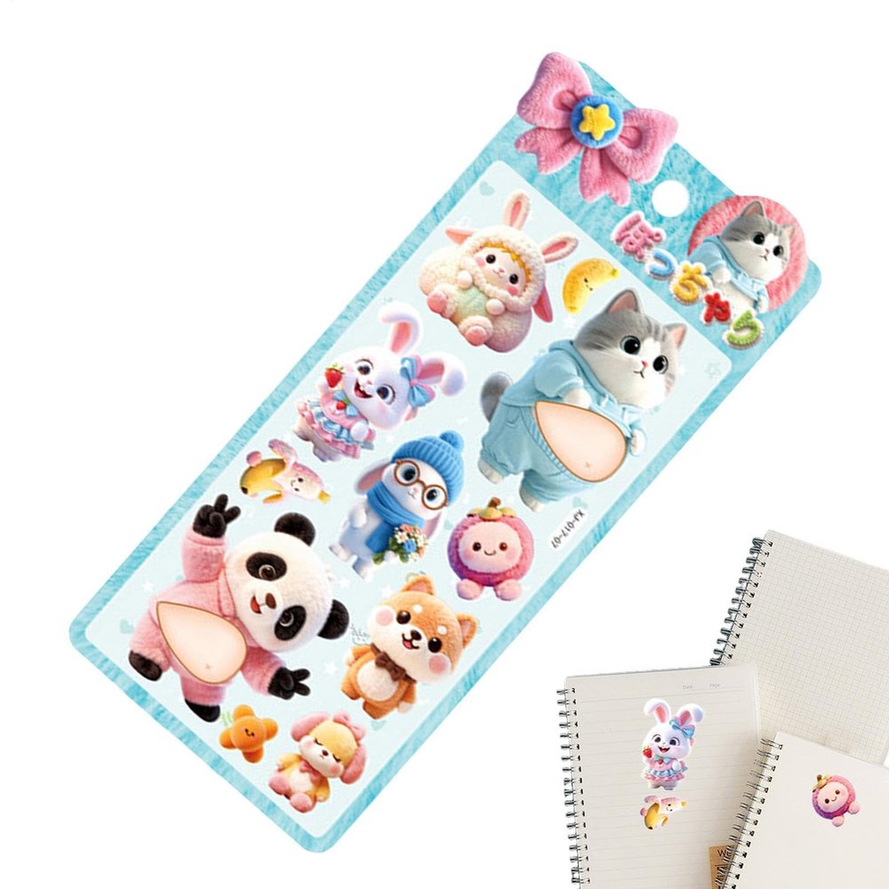3D Animal Stickers for Kids