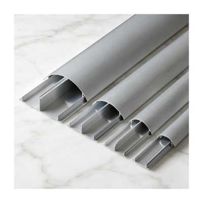 YFAURNDE Floor Cable Raceway, Flat Cable Cover, Scratch- and Wear-Resistant, Durable (No. 12, 1 m)