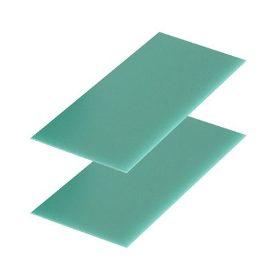 YTSMZX FR4 Fiberglass Epoxy Board, Green, 100 x 200 mm, 10 mm Thick, 2-Pack
